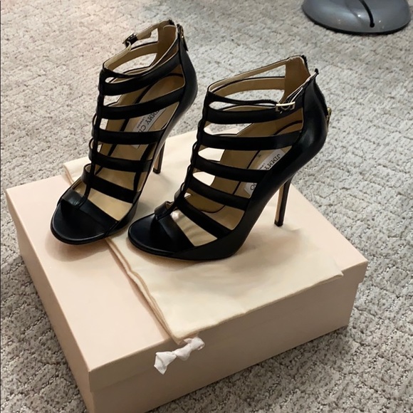 Jimmy Choo Shoes - NWT Jimmy Choo Fathom High Heel Cage Sandals
